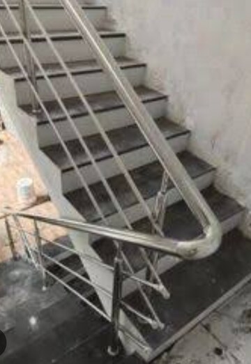 Staircase in 1 BHK Builder Floor at Rattan Apartment, Khanpur – for Rent