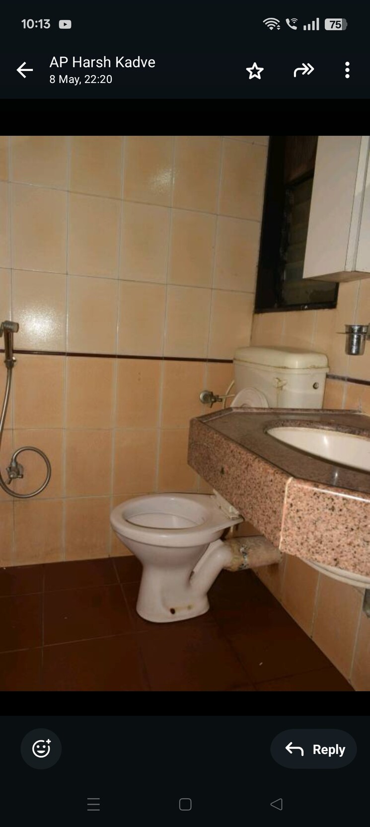 Bathroom, kamal-apartment-teen-hath-naka 2 Bedroom 700 Sq.Ft. Apartment In Louis Wadi Thane 8647706