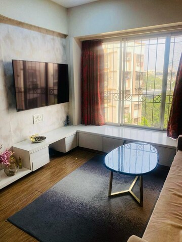 Living Room in 1 BHK Apartment at Gurukrupa Marina Enclave, Malad West – for Sale