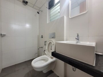 Bathroom in 1 BHK Apartment at Godrej Emerald, Ghodbunder Road – for Rent