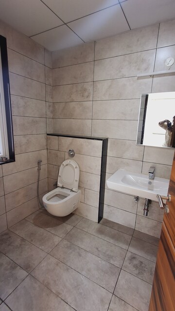 Bathroom in 3 BHK Apartment at Jayabheri The Summit, Narsingi – for Rent
