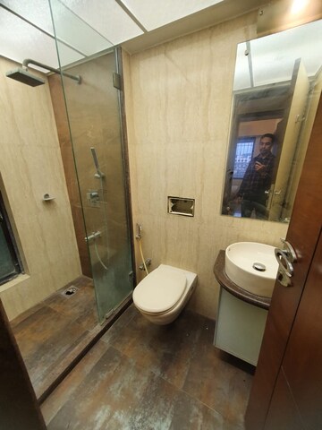Bathroom in 2 BHK Apartment at Hubtown Akruti Orchid Park, Sakinaka – for Rent