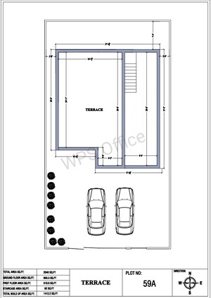 Floor Plan in 2.5 BHK Villa at Panjappur – for Sale
