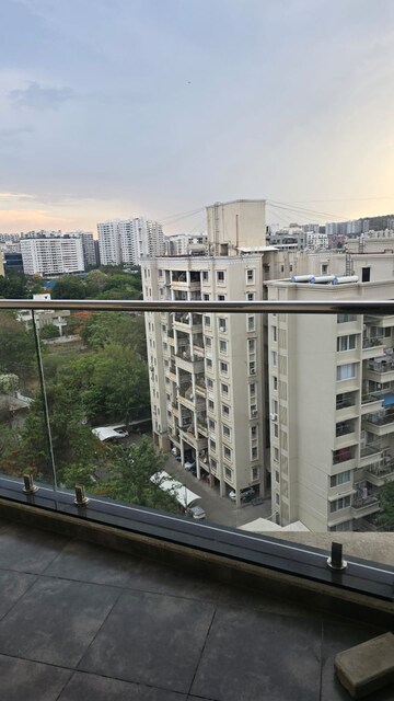 Balcony in 3 BHK Apartment at Gaikwad Vaidehi Riviera, Bavdhan – for Rent