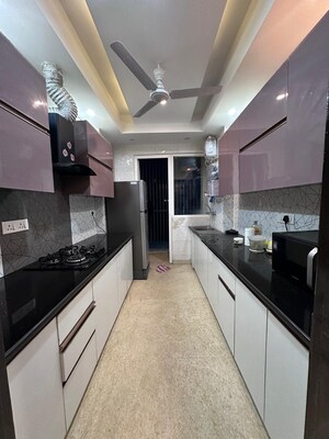 Kitchen in 3 BHK Builder Floor at Ansal Sushant Apartments, Sushant Lok I – for Sale