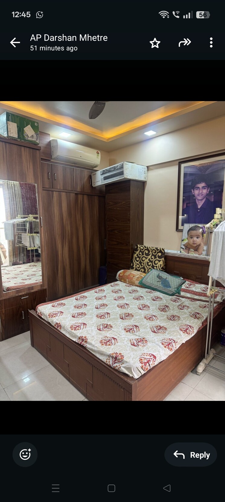 Bedroom, ashar-sapphire 2 Bedroom 700 Sq.Ft. Apartment In Kapur Bawdi Thane 8648792