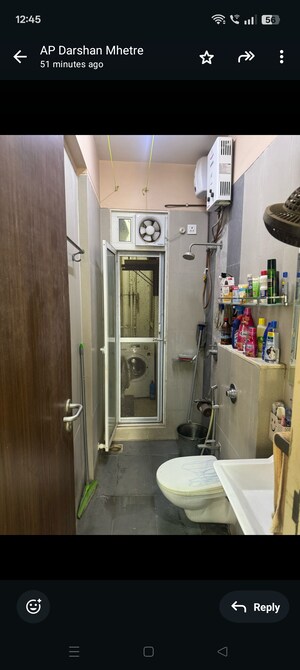 Bathroom in 2 BHK Apartment at Ashar Sapphire, Kapur Bawdi – for Sale