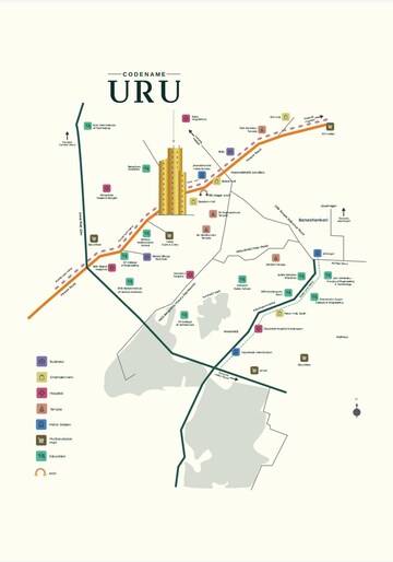 3 BHK Apartment – Map Location View at Sumadhura Pramoda, Raja Rajeshwari Nagar - for Sale