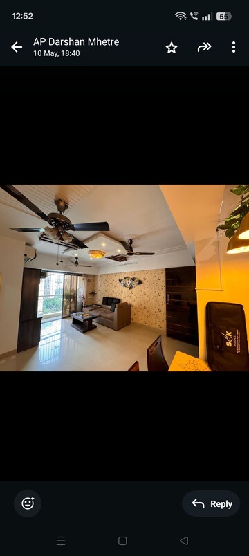 Master Bedroom in 2 BHK Apartment at Hiranandani IRIS, Manpada – for Rent