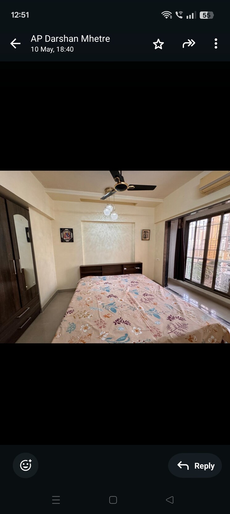 Bedroom, hiranandani-iris 2 Bedroom 700 Sq.Ft. Apartment In Manpada Thane 8648875