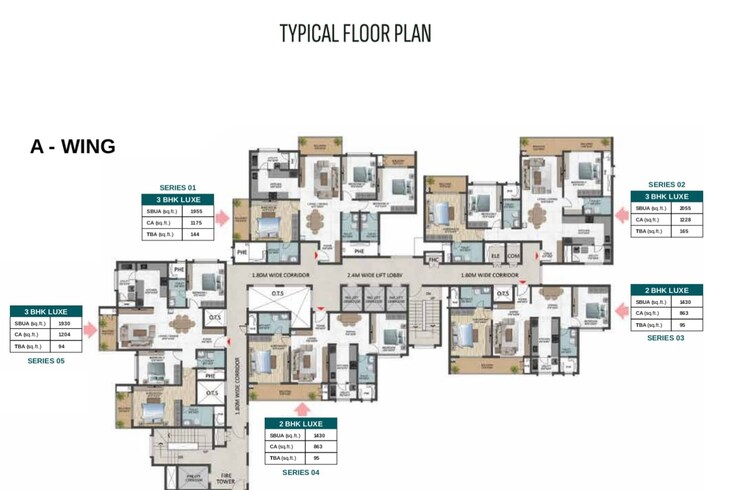 Floor Plan, sumadhura-pramoda 3 Bedroom 2055 Sq.Ft. Apartment In Raja Rajeshwari Nagar Bangalore 8648900