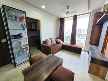 Living Room in 1 BHK Apartment at Hiranandani Fortuna, Ghodbunder Road – for Rent