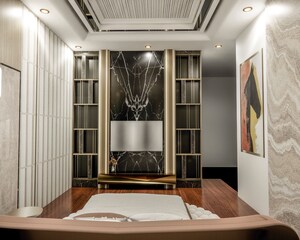 Living Room in 4 BHK Apartment at Unity The Amaryllis, Karol Bagh – for Sale