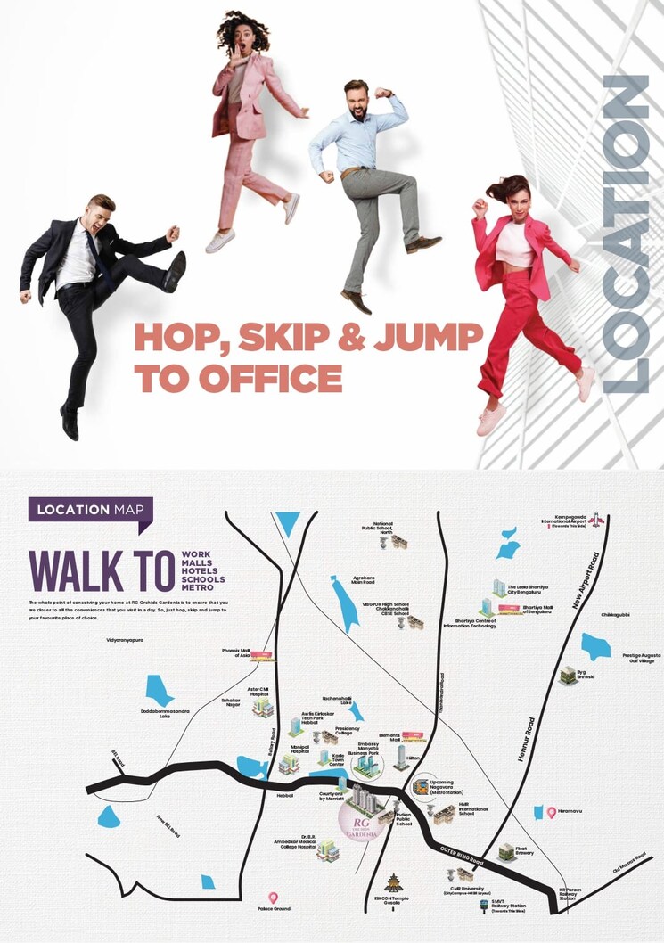 Map Location, hbr layout 3 Bedroom 1860 Sq.Ft. Apartment In Hbr Layout Bangalore 8649231