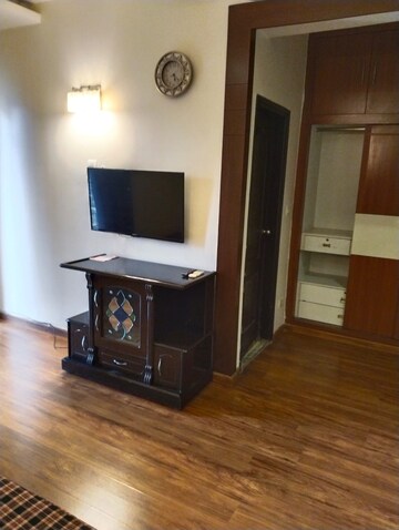 Living Room in 3 BHK Apartment at Saya Gold Avenue, Vaibhav Khand – for Rent