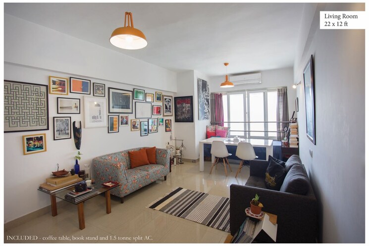 Living Room, mermit-tower 2 Bedroom 1050 Sq.Ft. Apartment In Lower Parel Mumbai 8649640