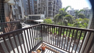 Balcony in 3 BHK Apartment at Sahaj Solarium, Vasna – for Rent