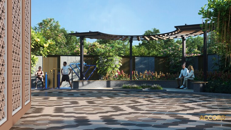 Garden, aurum-alumni-accord 4 Bedroom 3025 Sq.Ft. Apartment In Sector 25 Yamuna Expressway Greater Noida 8650245