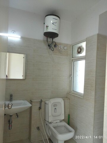 Bathroom in 3 BHK Apartment at DLF Westend Heights New Town, Akshayanagar – for Rent