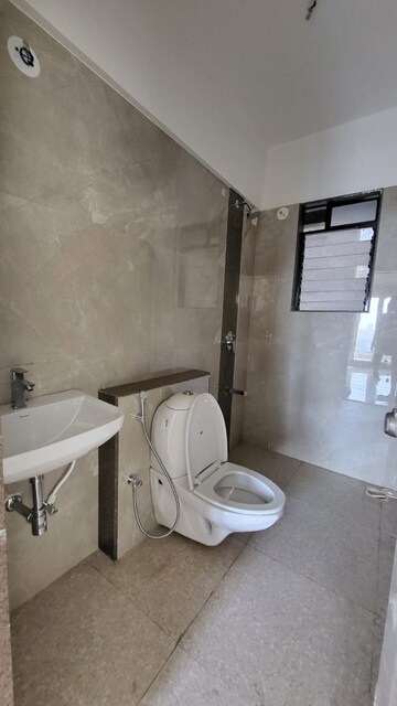 Bathroom in 2 BHK Apartment at Kopar Khairane – for Rent