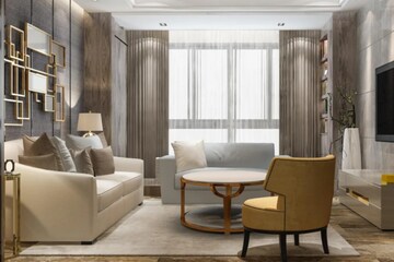 Living Room in 3 BHK Apartment at Sector 36 Greater Noida – for Sale
