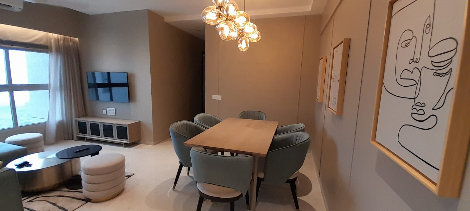 3 BHK + Servant Room Apartment For Rent in Piramal Vaikunth