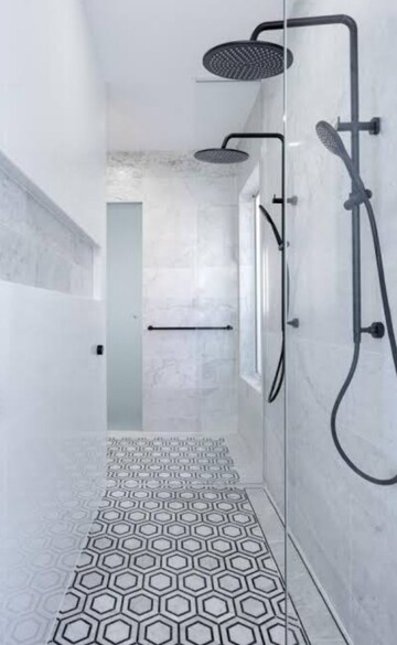 Bathroom in 3 BHK Builder Floor at Hauz Rani – for Rent