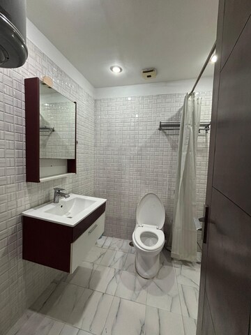 Bathroom in 1 BHK Builder Floor at Greater Kailash I – for Rent