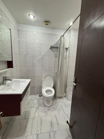 Bathroom in 1 BHK Builder Floor at Greater Kailash I – for Rent
