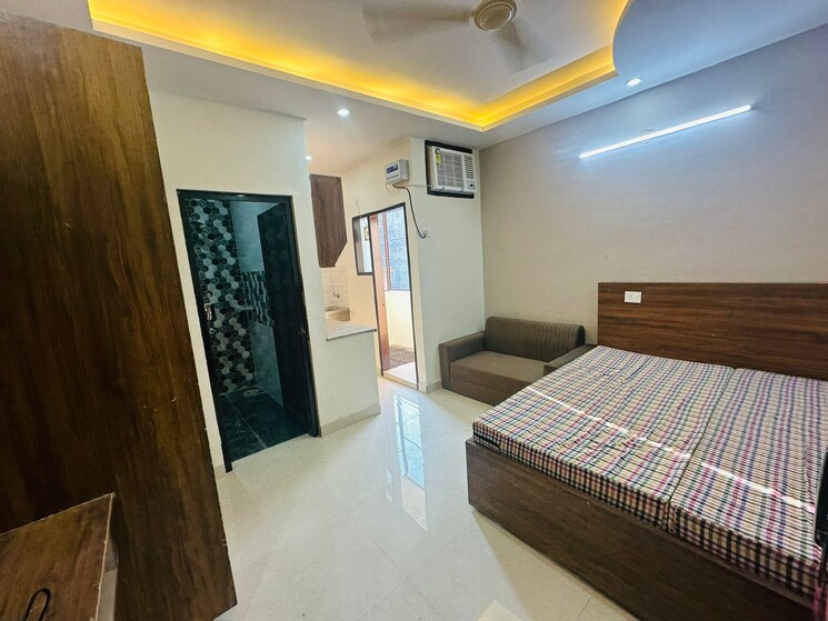 Bedroom, dlf-cyber-city 1 RK 450 Sq.Ft. Builder Floor In Sector 24 Gurgaon 8651370
