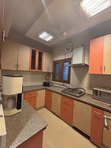 Kitchen in 3 BHK Builder Floor at Greater Kailash I – for Rent
