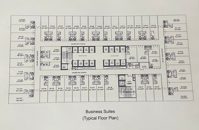 Floor Plan, splendor-onyx-blue Commercial Office Space in IT/SEZ 1190 Sq.Ft. In Sector 142 Noida 8653573