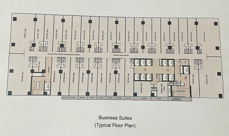 Floor Plan, splendor-onyx-blue Commercial Office Space in IT/SEZ 1190 Sq.Ft. In Sector 142 Noida 8653573