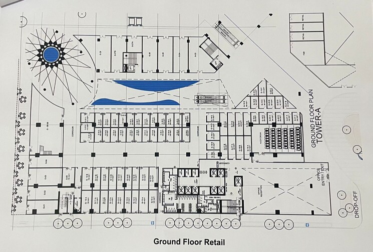 Floor Plan, splendor-onyx-blue Commercial Office Space in IT/SEZ 480 Sq.Ft. In Sector 142 Noida 8653641