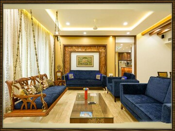 Living Room in 4 BHK Apartment at Vijay Orion II, Ghodbunder Road – for Sale