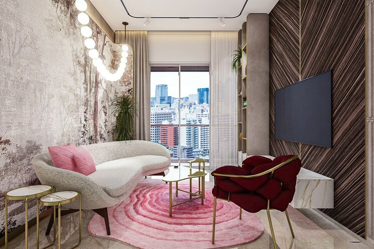 Living Room, worli 3 Bedroom 1780 Sq.Ft. Apartment In Worli Mumbai 8653752