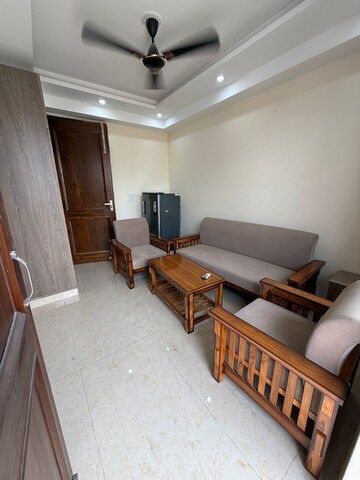 Living Room in 1 BHK Apartment at Palm Residency Chhatarpur, Chattarpur – for Rent