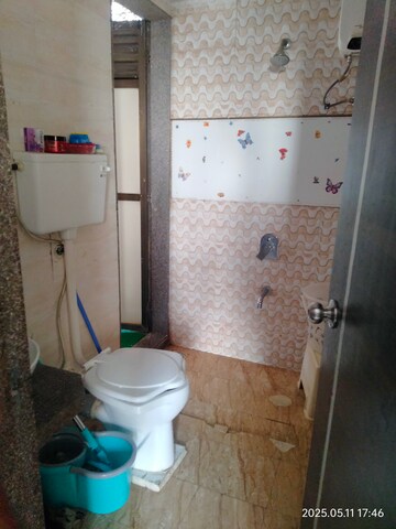 Bathroom in 2 BHK Apartment at Akshar Green World, Dighe – for Rent