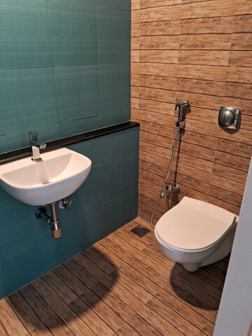 Bathroom in 1 BHK Apartment at Lodha Crown Quality Homes, Majiwada – for Rent