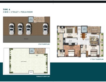 Floor Plan in 3 BHK Builder Floor at Signature Global City, Sector 37d – for Sale