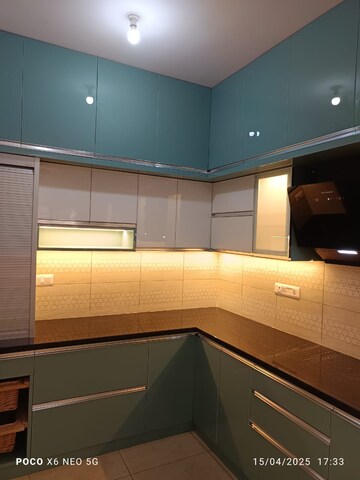 Kitchen in 3 BHK Apartment at Prestige Finsbury Park Regent, Bagaluru  – for Rent