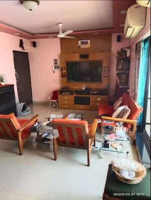 Living Room in 3 BHK Apartment at Runwal Eirene, Balkum Pada – for Sale