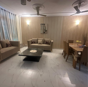 Living Room in 3 BHK Builder Floor at Kalkaji – for Rent
