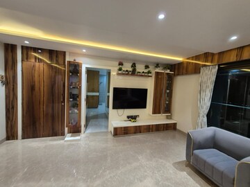 Living Room in 1 BHK Apartment at Gajra Bhoomi Symphony, Kopar Khairane – for Rent