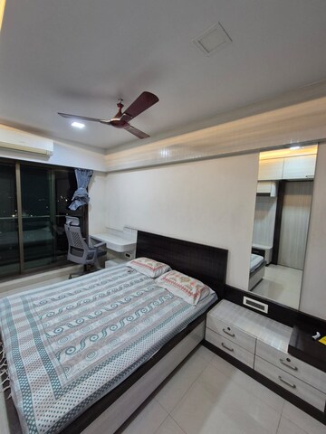 Bedroom in 1 BHK Apartment at Gajra Bhoomi Symphony, Kopar Khairane – for Rent