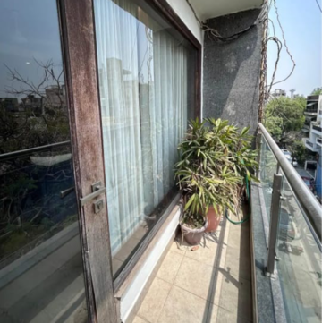 Balcony in 3 BHK Builder Floor at Uday Park – for Rent