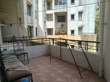 Balcony in 2 BHK Apartment at Prakriti Society, Baner – for Rent
