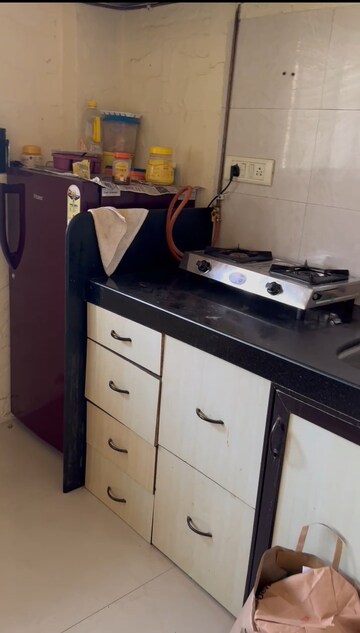 Kitchen in 1 RK Apartment at Vardhman Nagar Apartments, Mulund West – for Rent