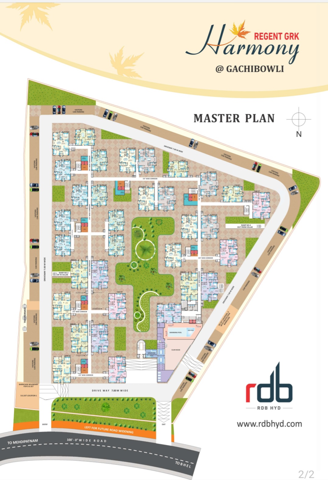 3 BHK + Pooja Room Apartment For Sale in Hormony Rdb Kondapur 