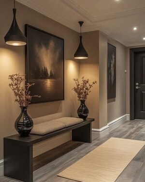 Living Room in 4 BHK Builder Floor at Igi Airport Area – for Sale